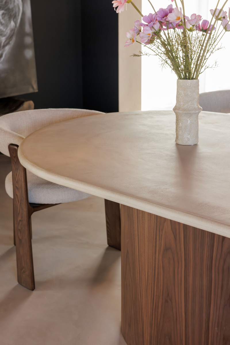 MATĪ - Table à manger NOYER-zoom-