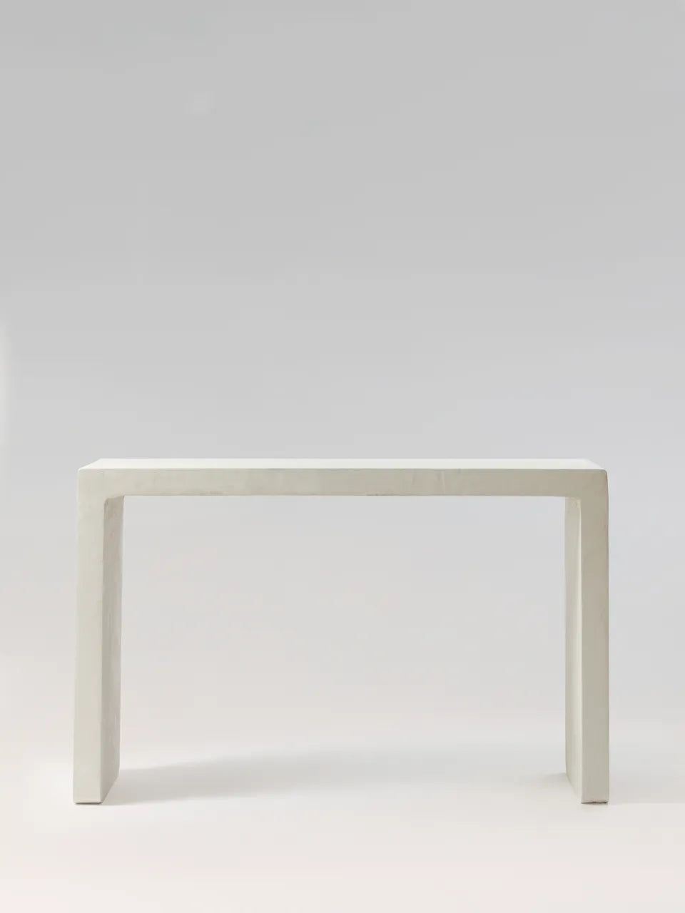 Console RICŌ MORTEX béton ciré, détail plateau — PLATŌ