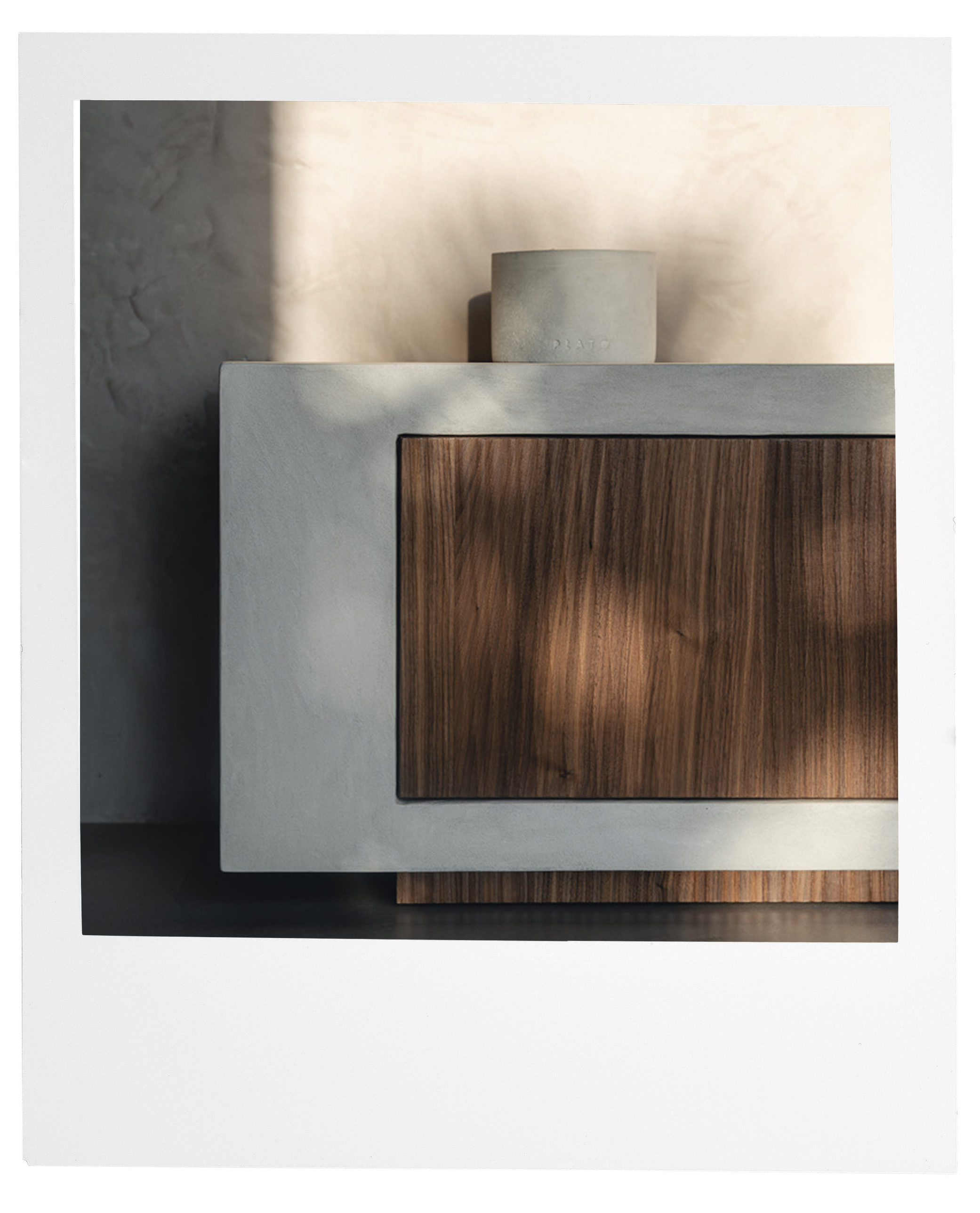 Meuble TV ALDŌ MORTEX & noyer — PLATŌ